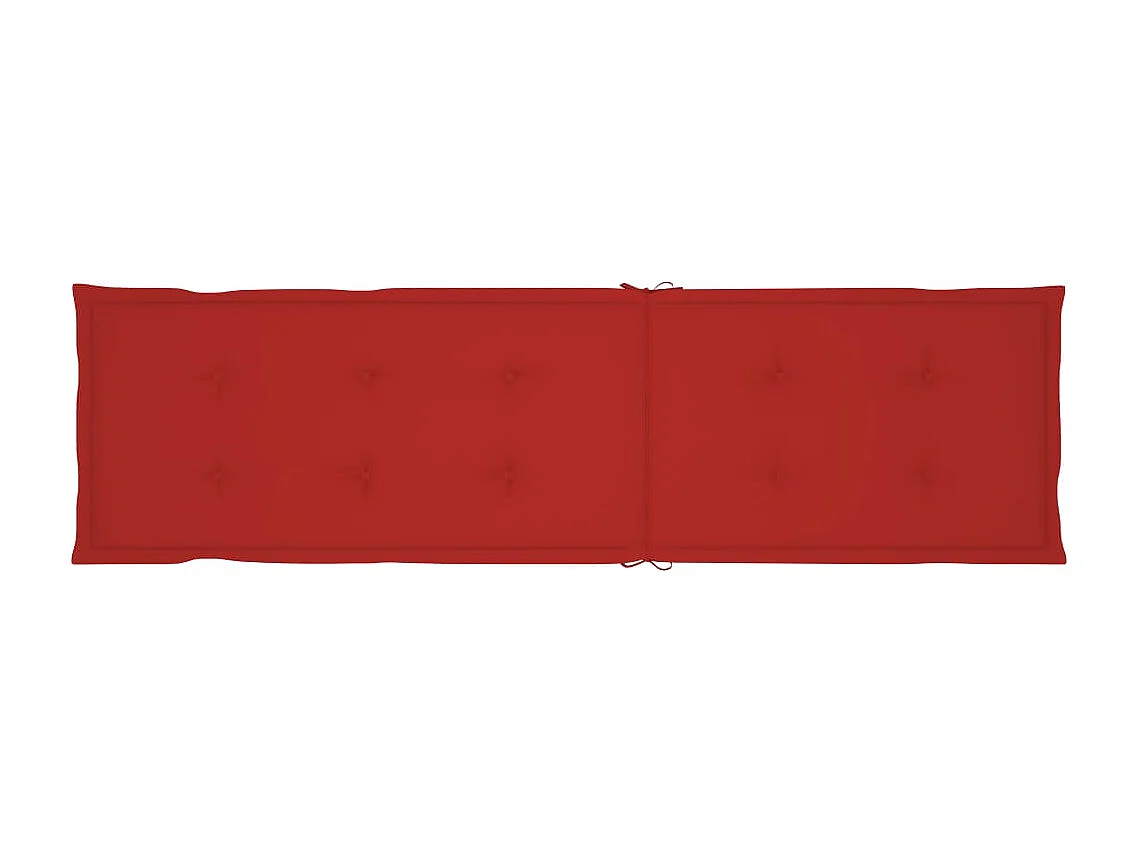 Chaise de terrasse avec repose-pied et coussin Acacia solide 5