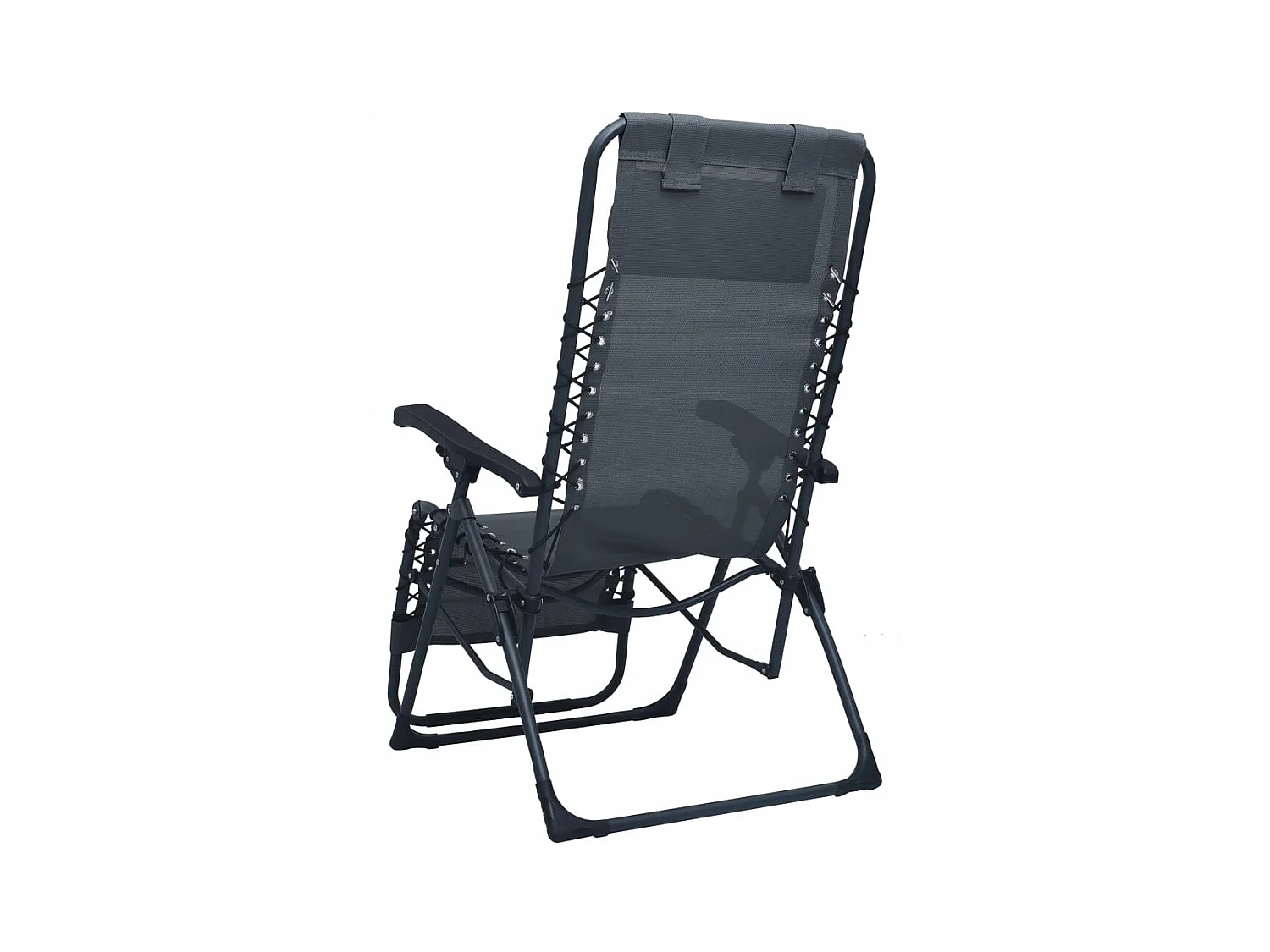 Chaise pliable de terrasse Gris Textilène