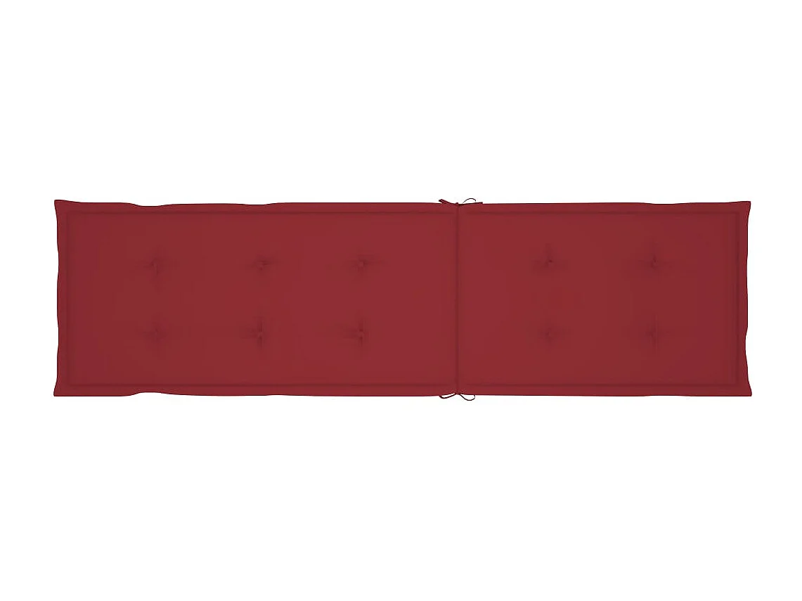 Chaise de terrasse avec repose-pied et coussin Acacia solide 8