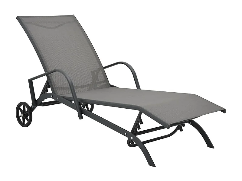 Chaise longue Acier et textilène