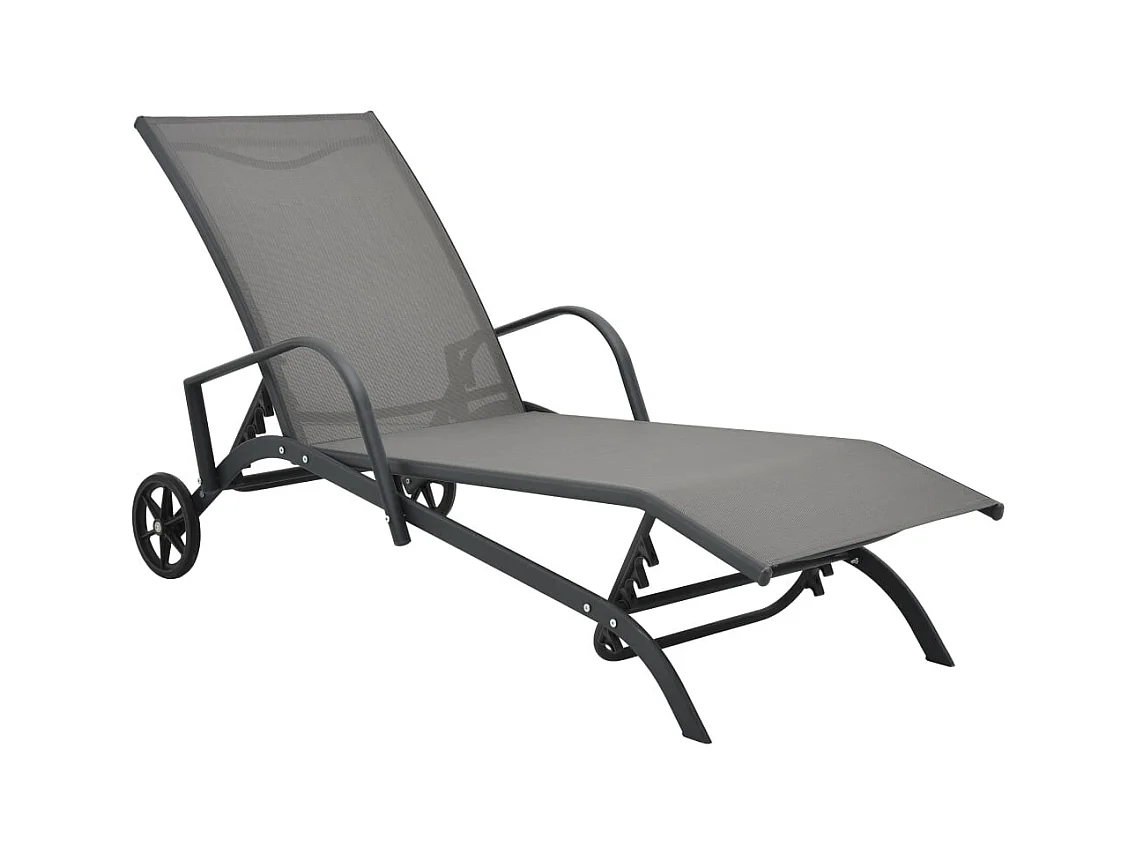 Chaise longue Acier et textilène