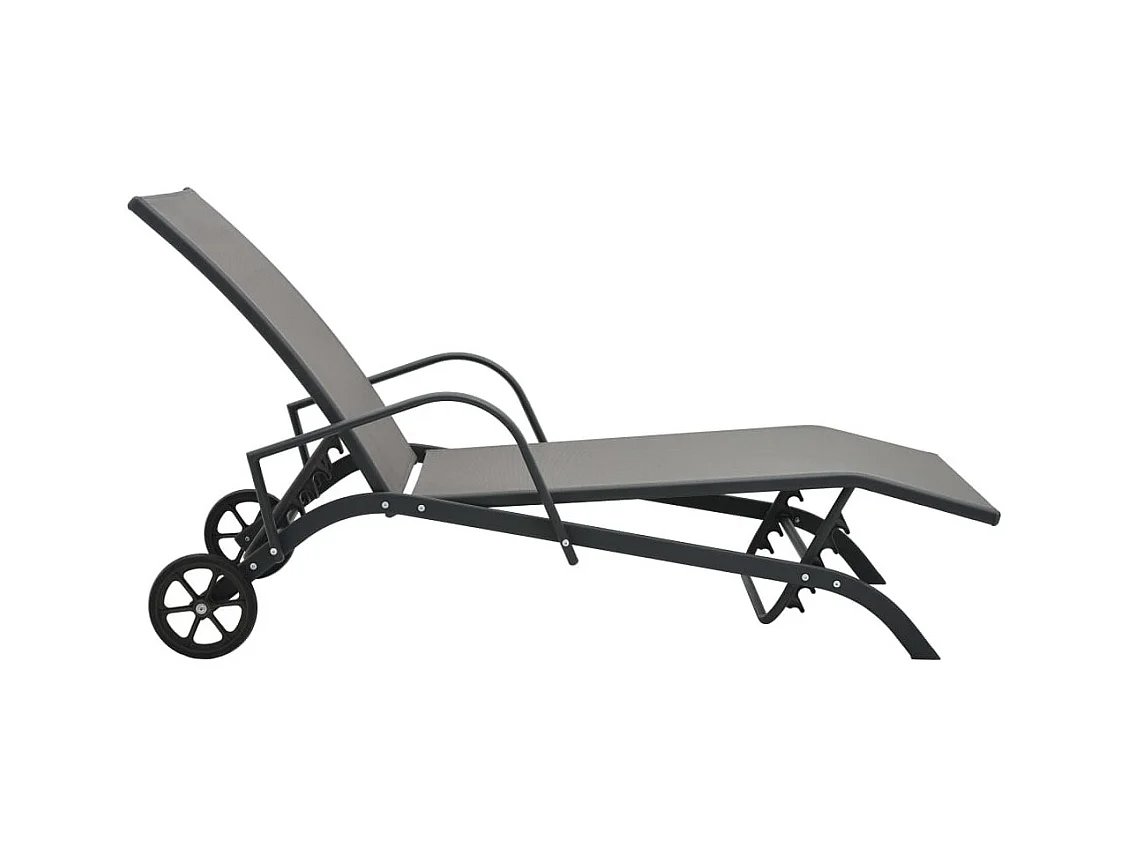 Chaise longue Acier et textilène