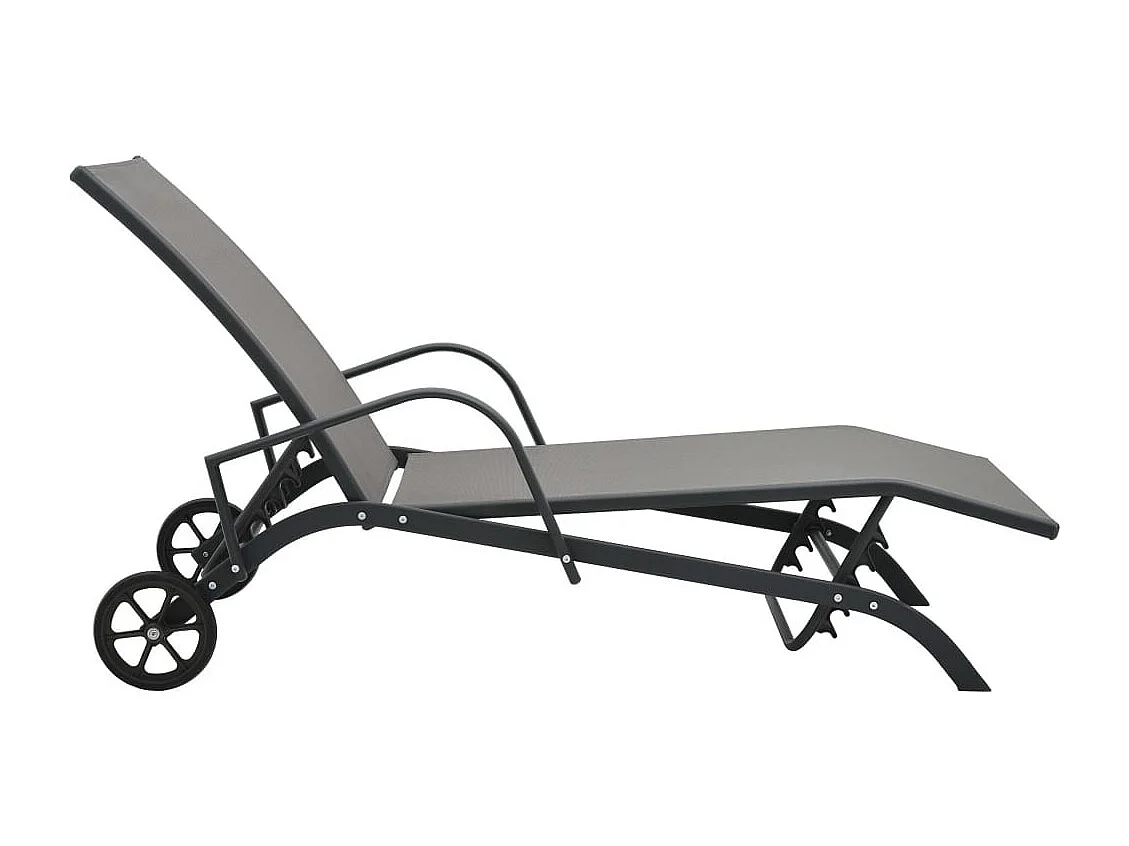 Chaise longue Acier et textilène