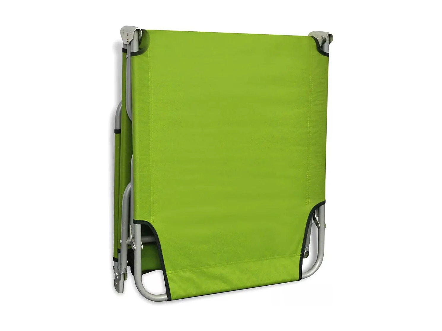 Chaise longue pliable Acier enduit de poudre Vert pomme