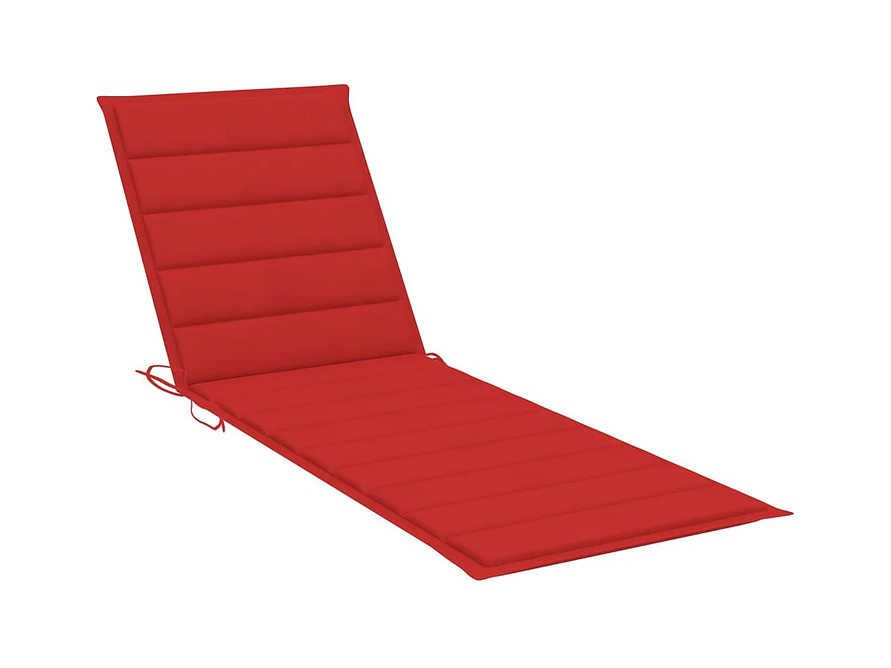Chaise longue de jardin avec table et coussin Pin imprégné 54
