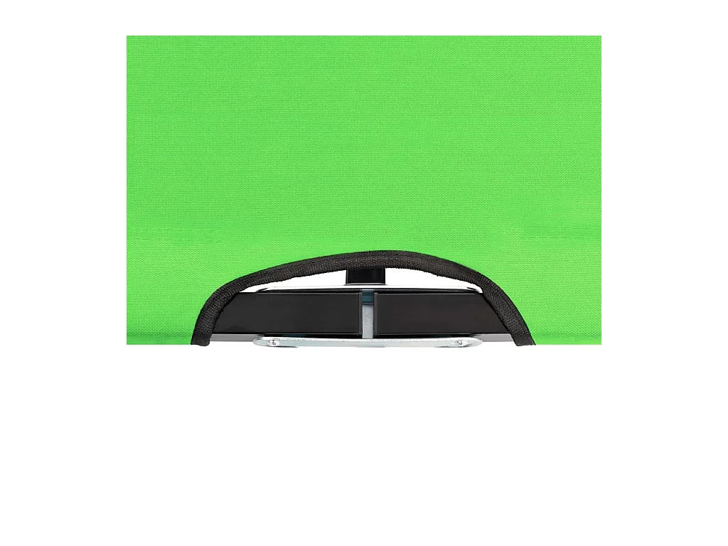 Chaise longue pliable 2 places Vert Acier