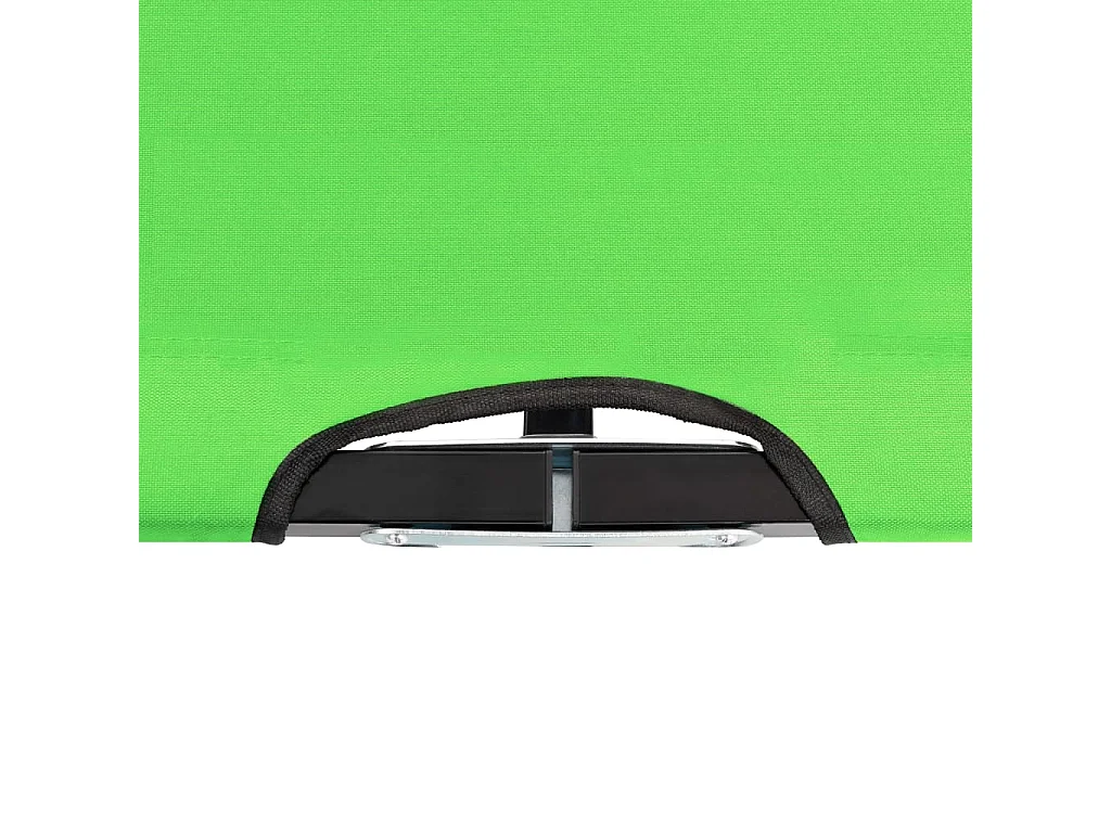 Chaise longue pliable 2 places Vert Acier