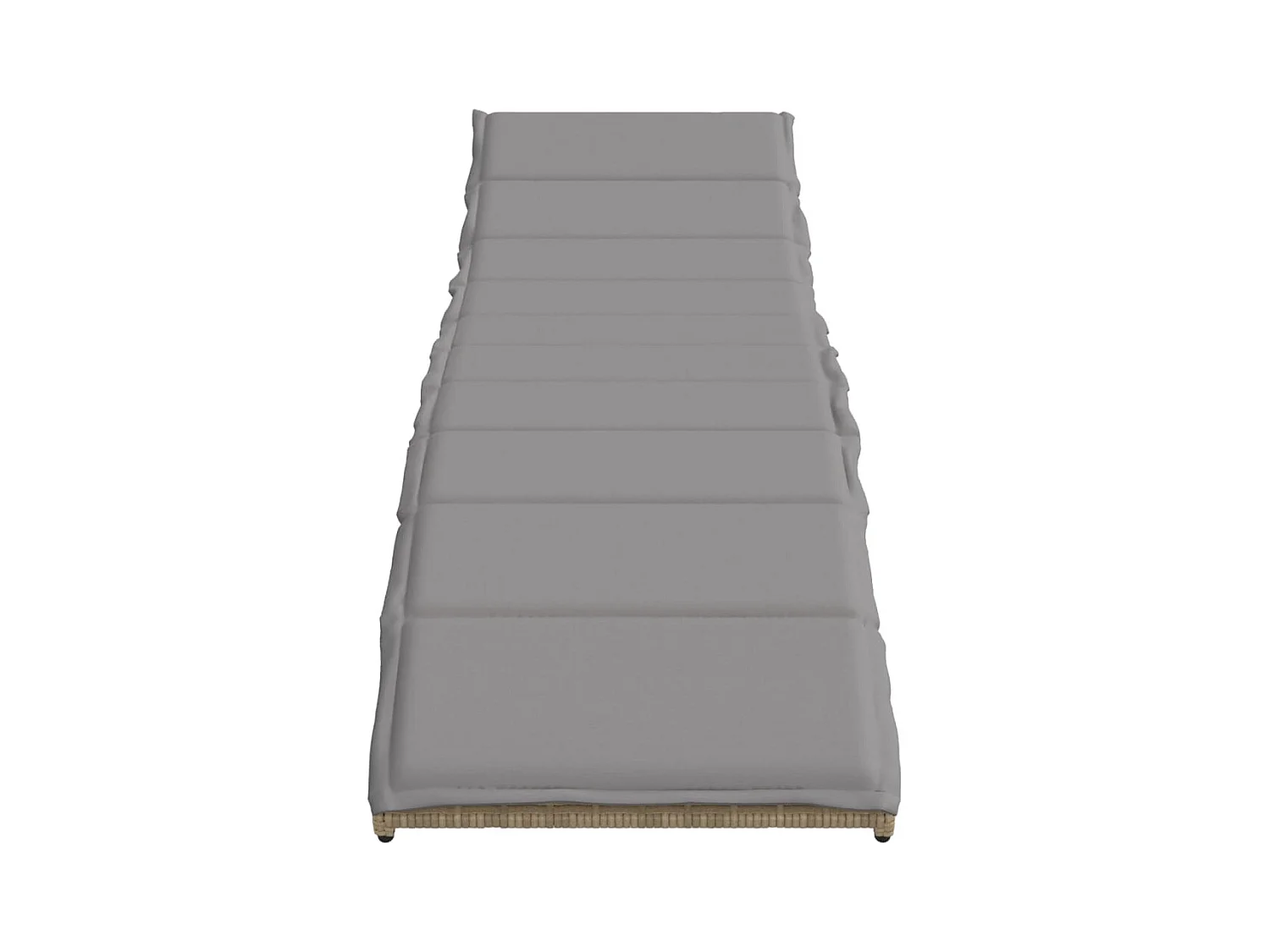 Chaises longues lot de 2 avec table beige résine tressée