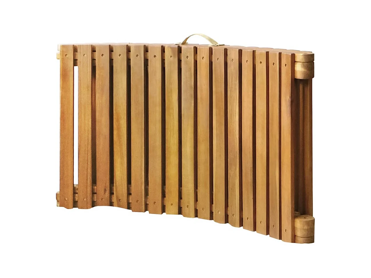 Chaise longue de jardin avec coussin Bois d'acacia solide 49