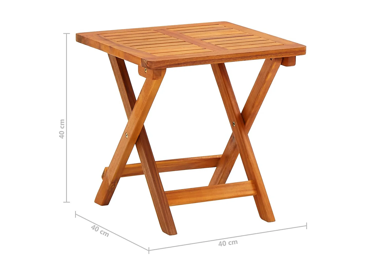 Chaise longue de jardin avec table et coussin Bois d'acacia 27