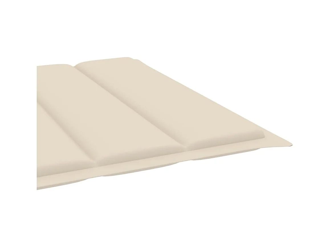 Chaise longue de jardin avec table et coussin Pin imprégné 23