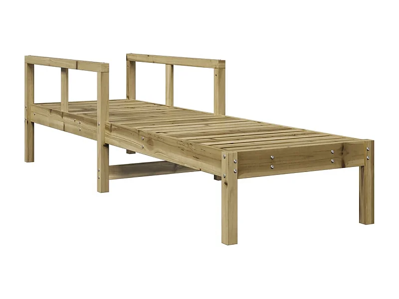 Chaise longue 199,5x62x55 bois de pin imprégné