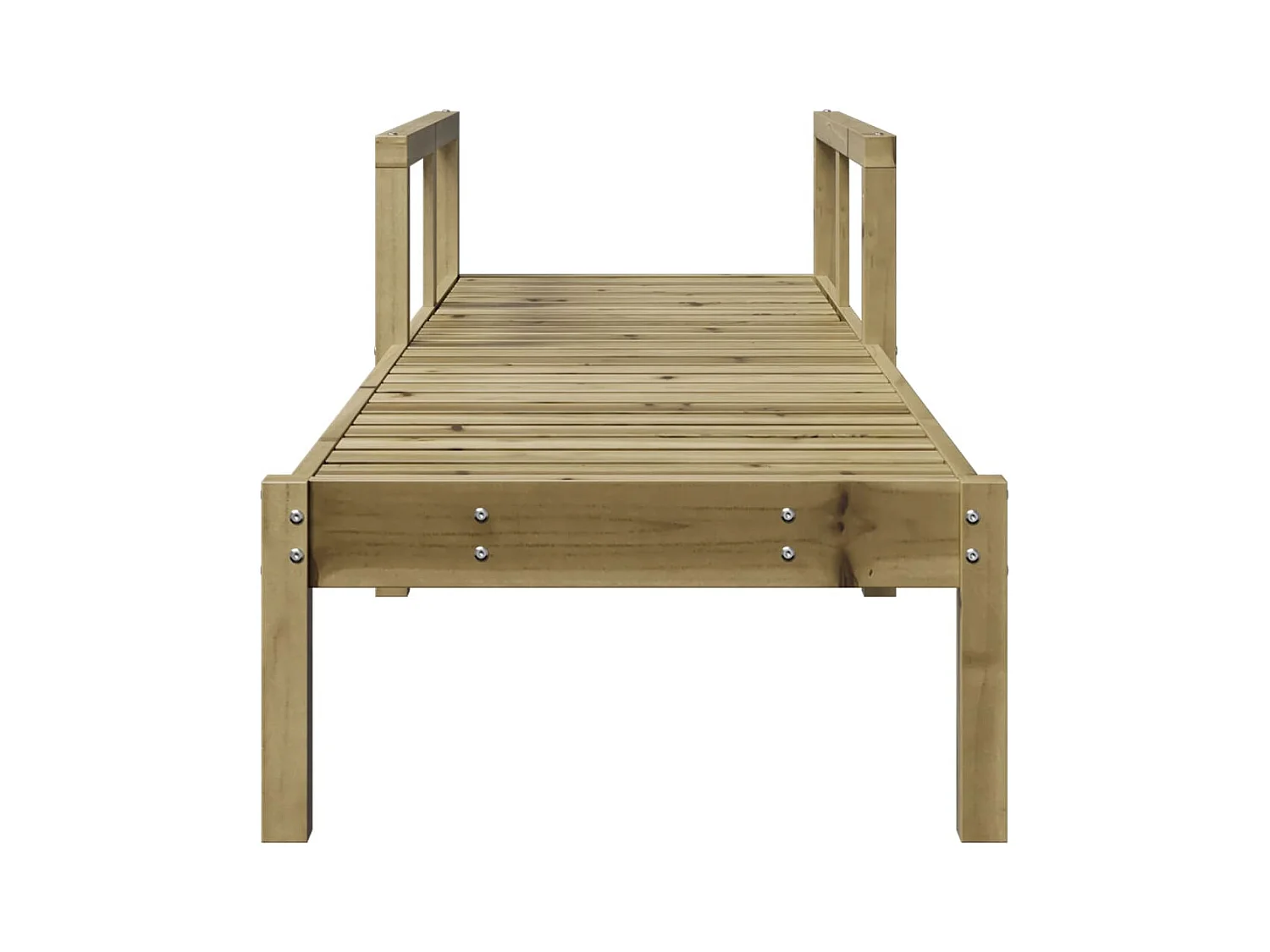 Chaise longue 199,5x62x55 bois de pin imprégné