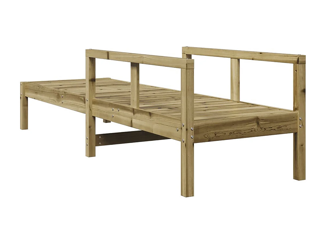 Chaise longue 199,5x62x55 bois de pin imprégné