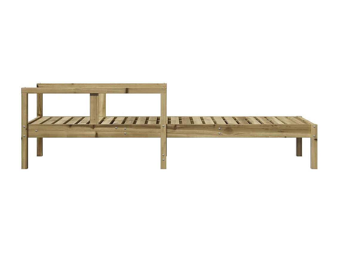 Chaise longue 199,5x62x55 bois de pin imprégné