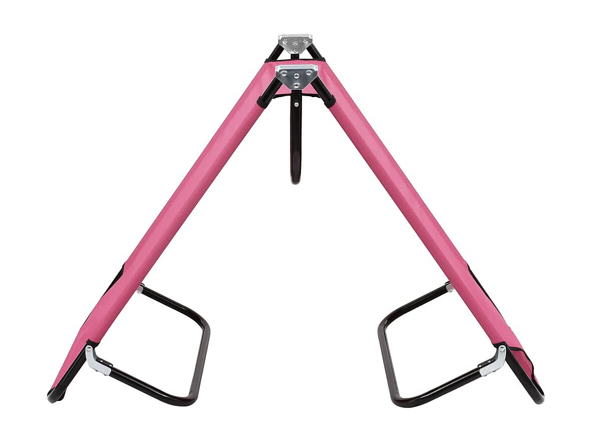 Chaise longue pliable Acier Rose