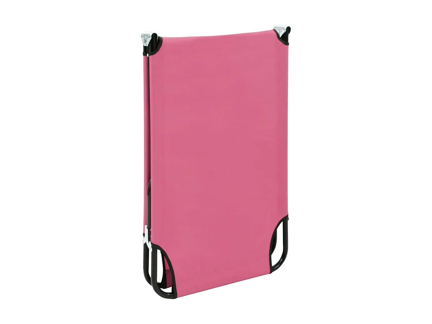 Chaise longue pliable Acier Rose