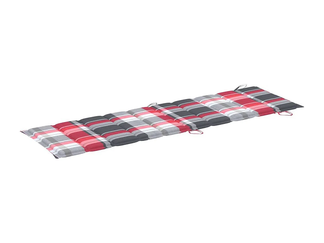 Chaises longues 2 pcs avec coussins Bois d'acacia solide 19