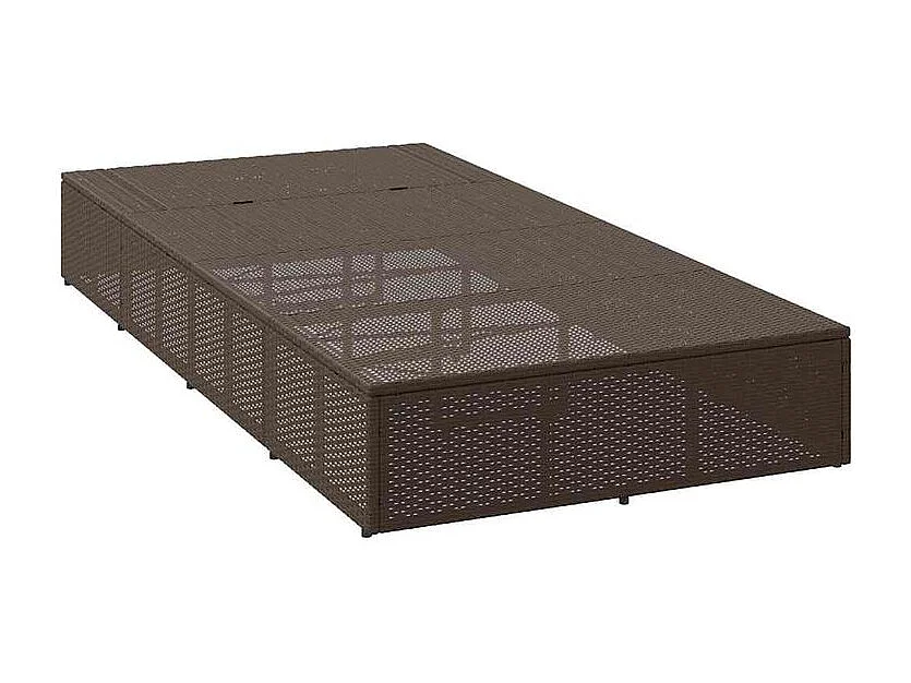 Transat avec coussin flottant marron résine tressée