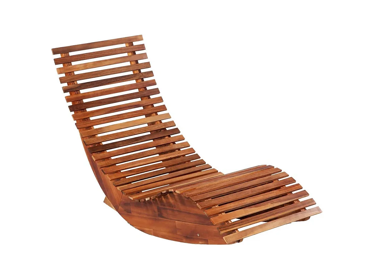 Chaises longues basculantes 2 pcs Bois d'acacia