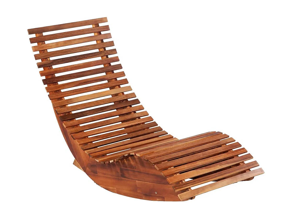 Chaises longues basculantes 2 pcs Bois d'acacia