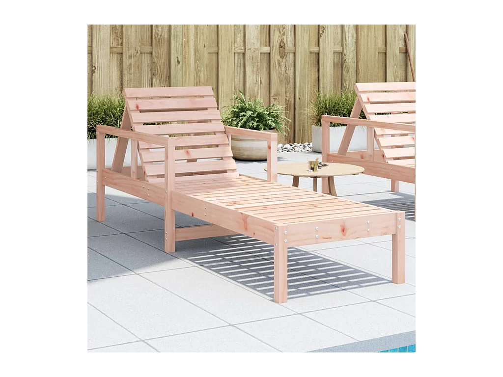 Chaise longue 199,5x62x55 bois massif de douglas