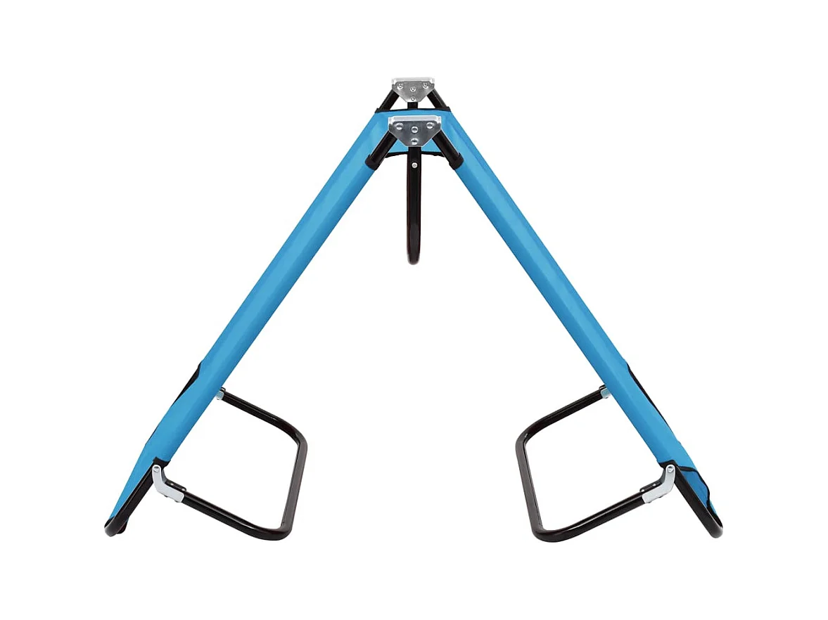 Chaise longue pliable Acier Bleu turquoise