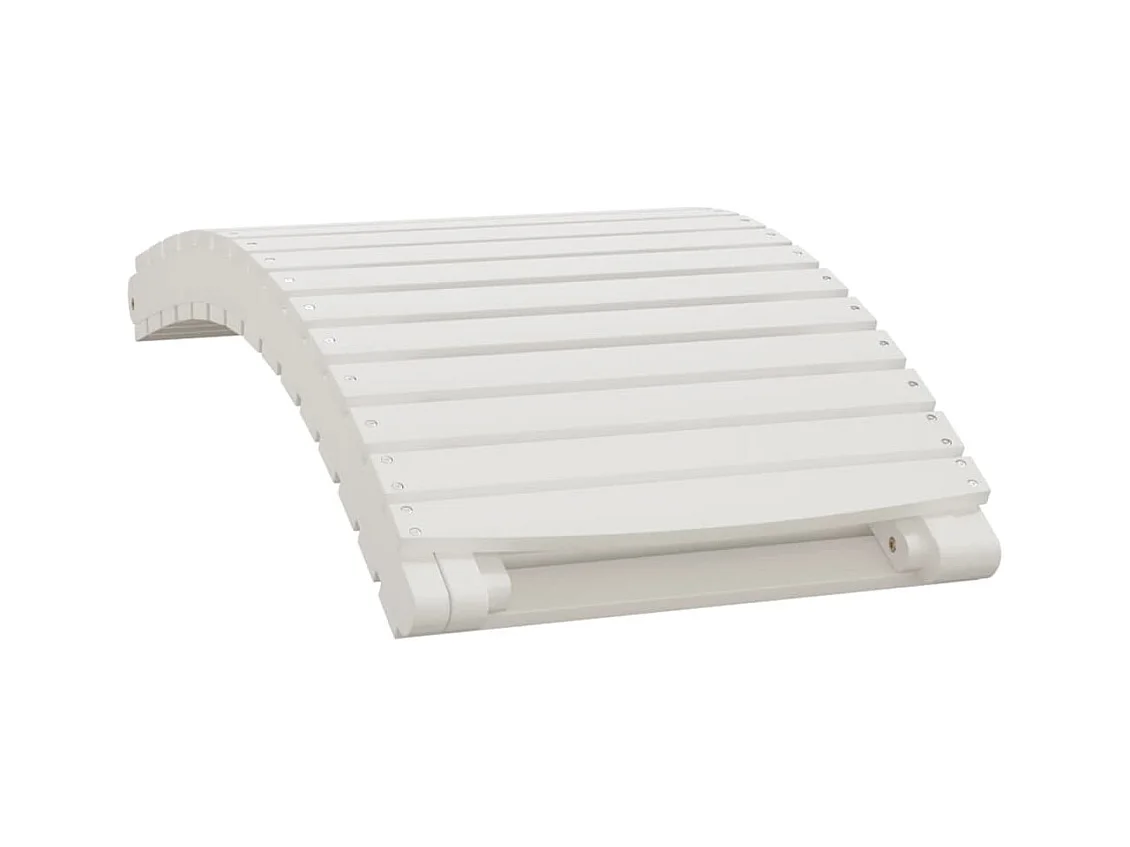 Chaises longues lot de 2 blanc 184x55x64 bois massif acacia