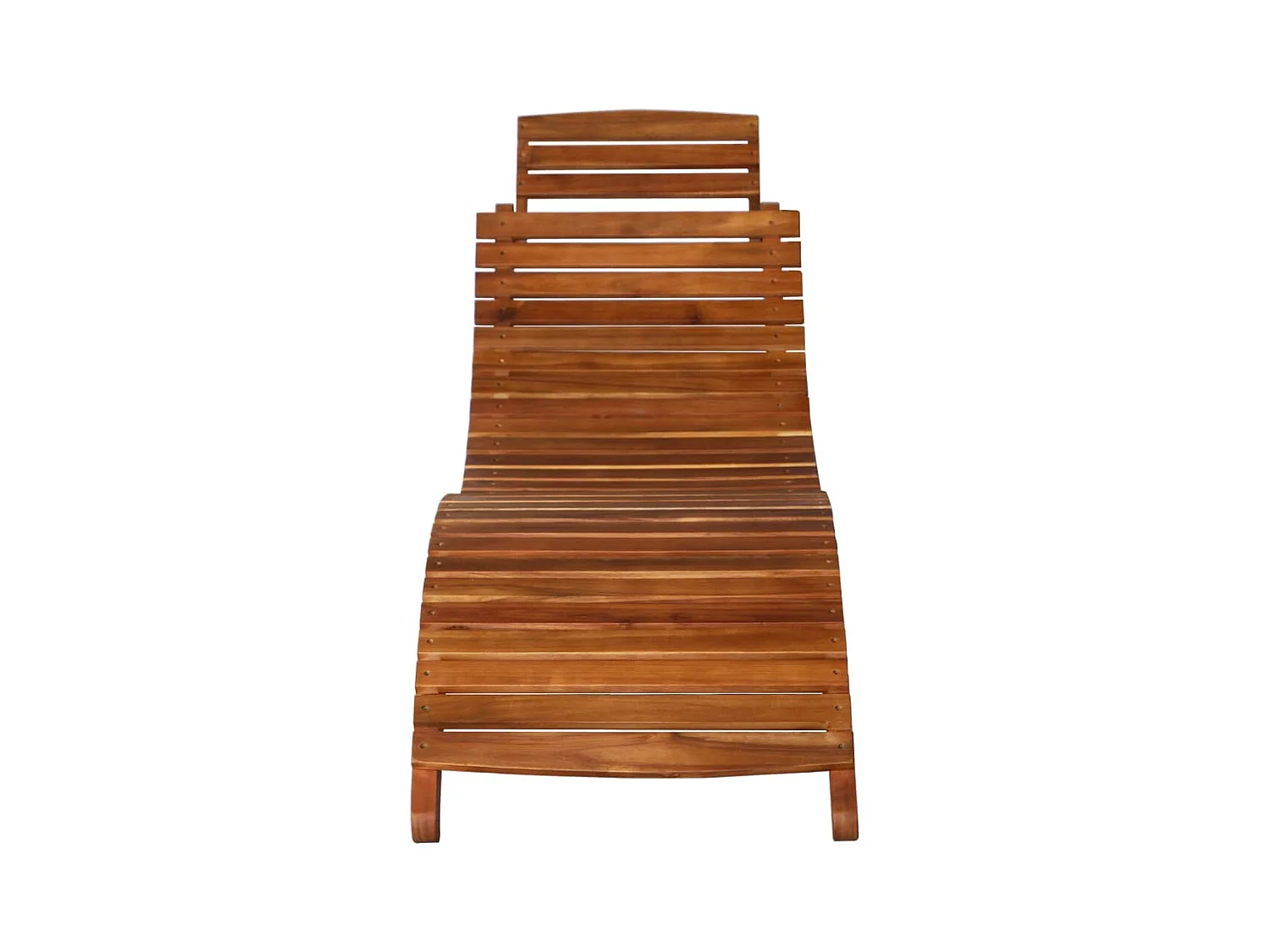 Chaises longues 2 pcs avec table et coussins Acacia solide 23