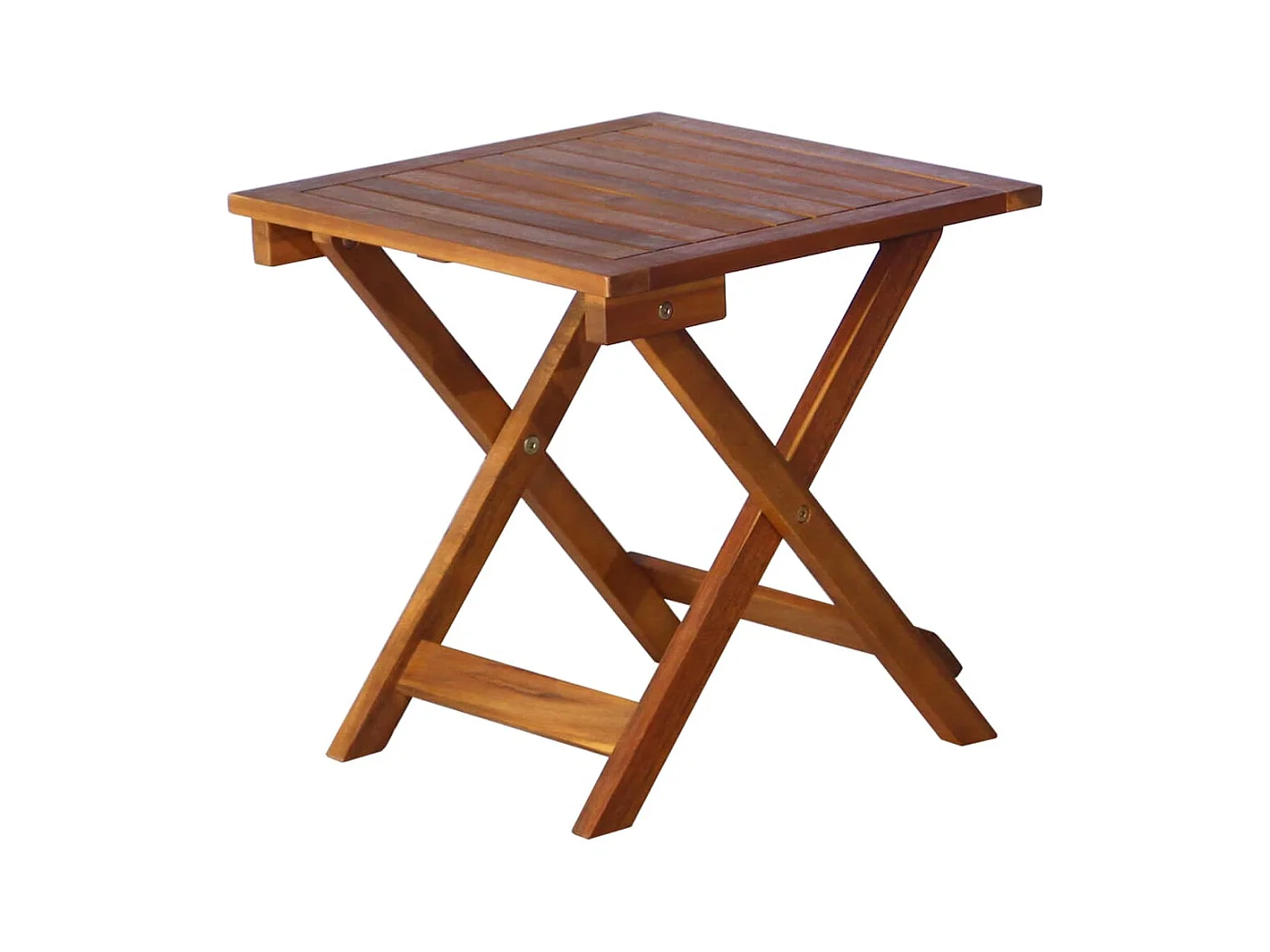 Chaises longues 2 pcs avec table et coussins Acacia solide 23