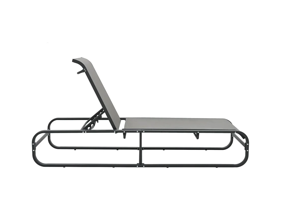Chaise longue Aluminium et textilène