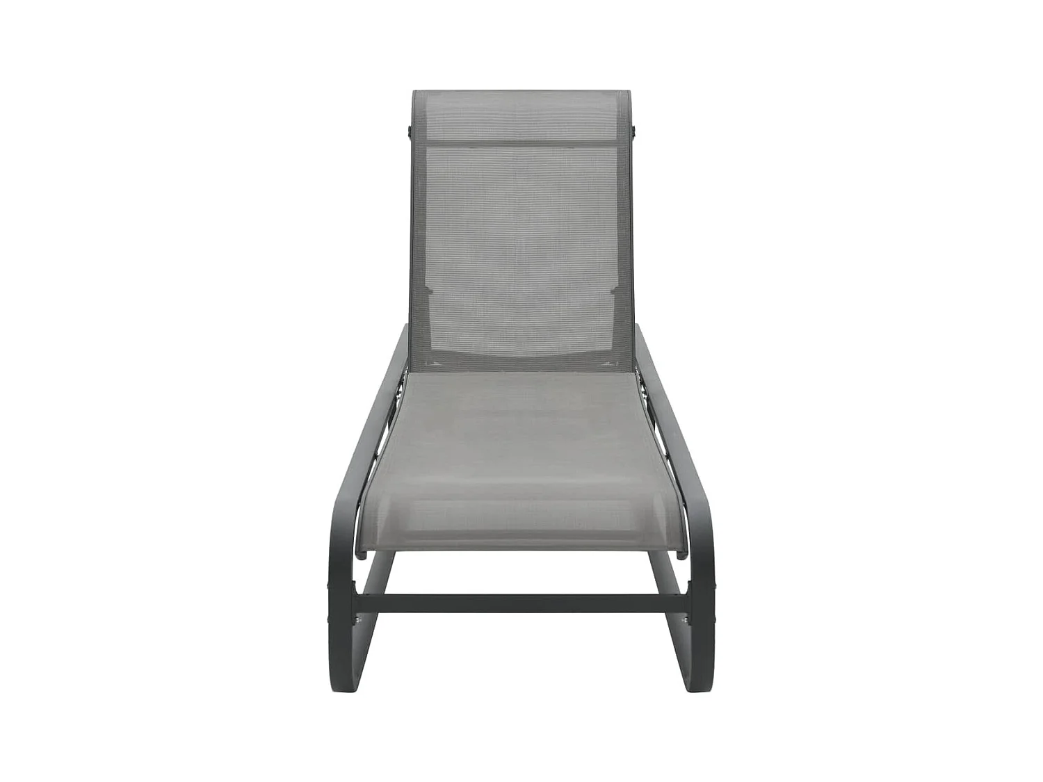 Chaise longue Aluminium et textilène