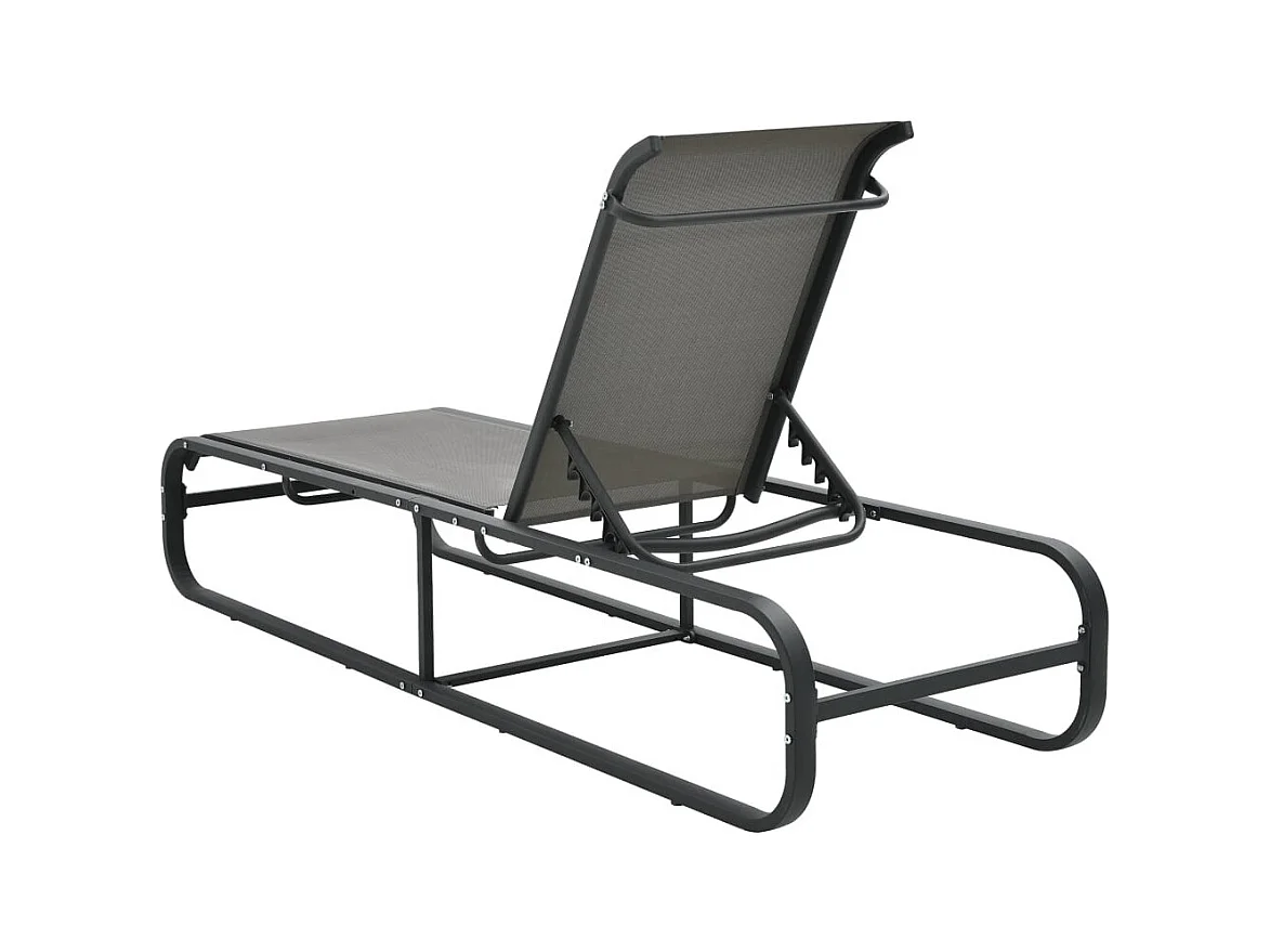 Chaise longue Aluminium et textilène