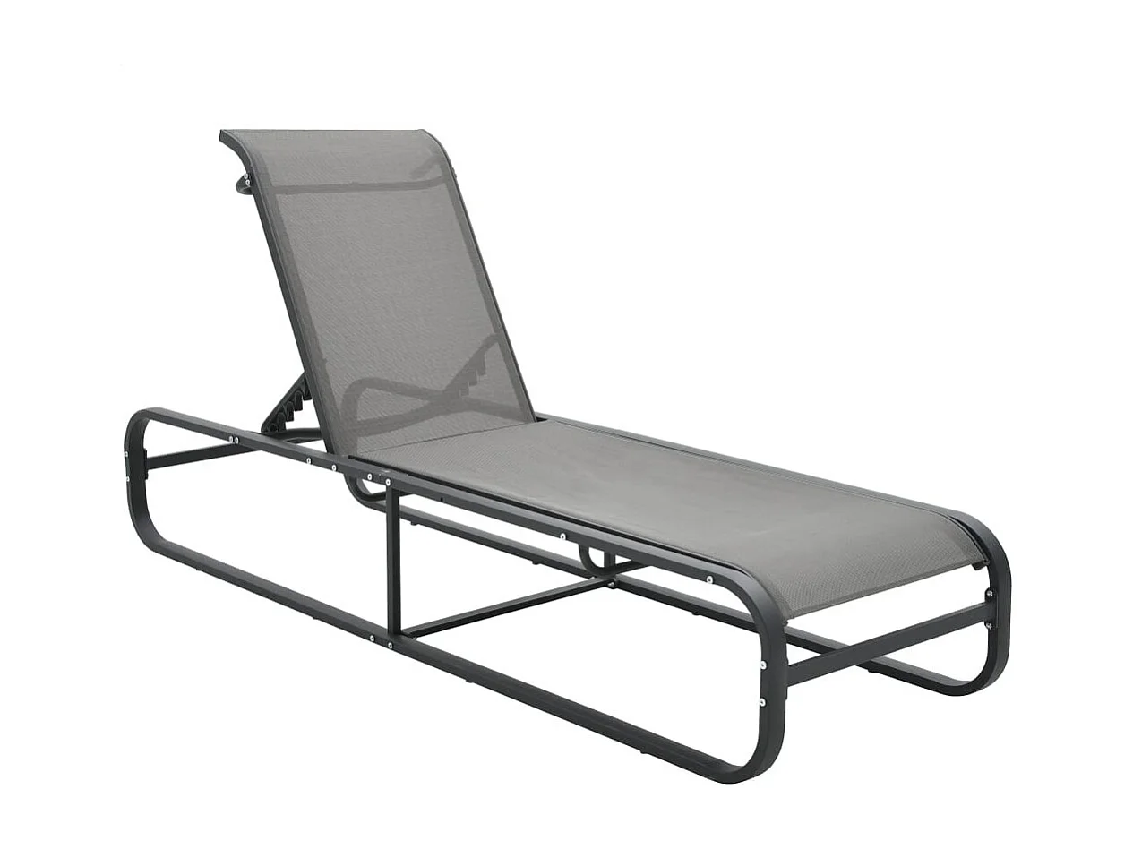 Chaise longue Aluminium et textilène