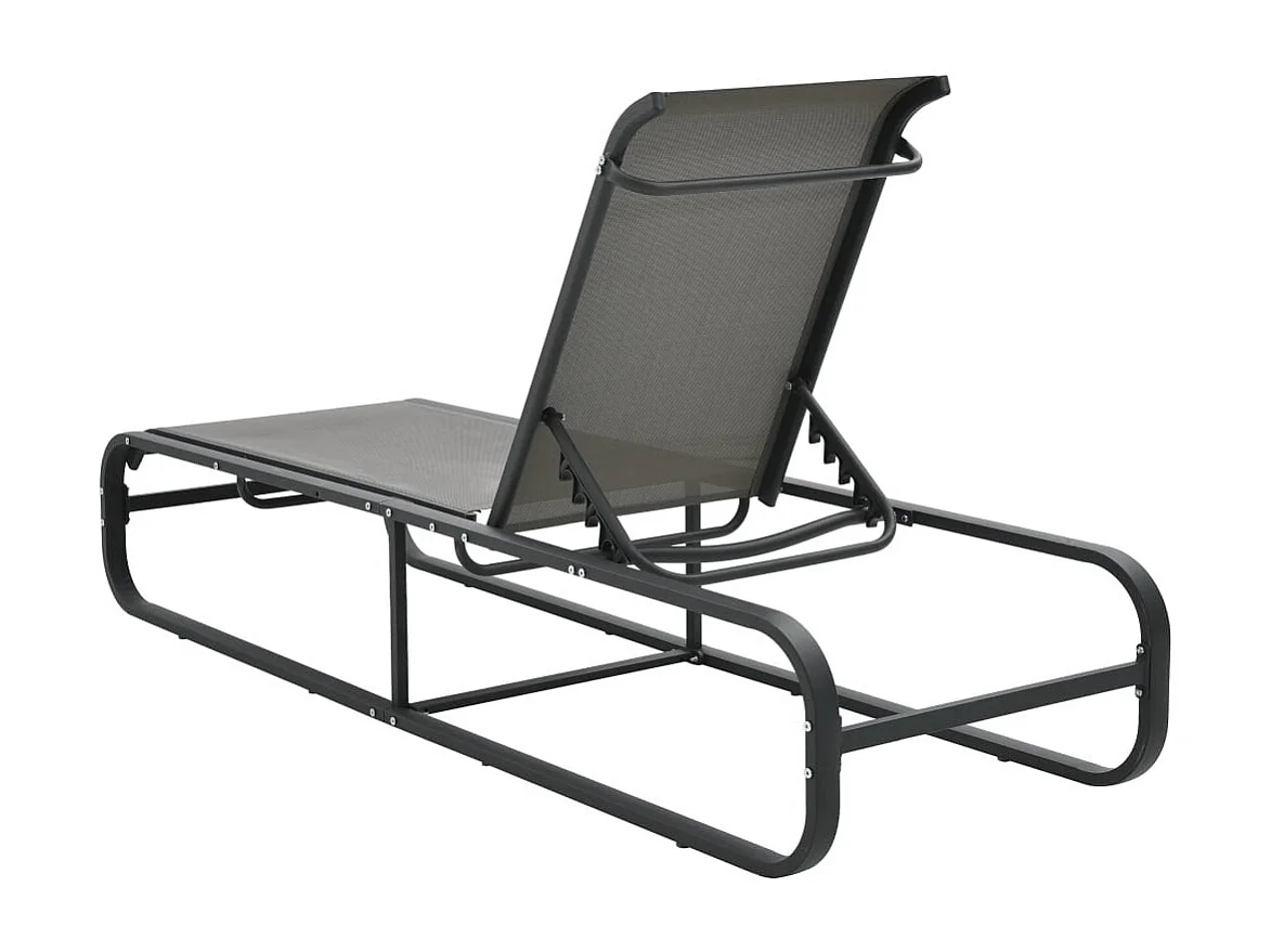 Chaise longue Aluminium et textilène