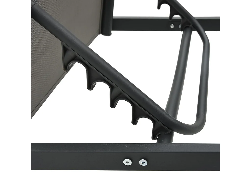 Chaise longue Aluminium et textilène