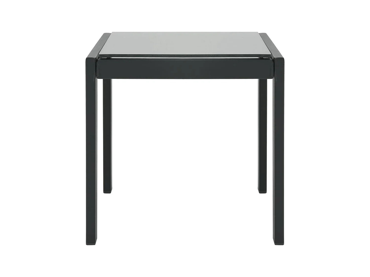 Chaises longues 2 pcs avec table Textilène et acier