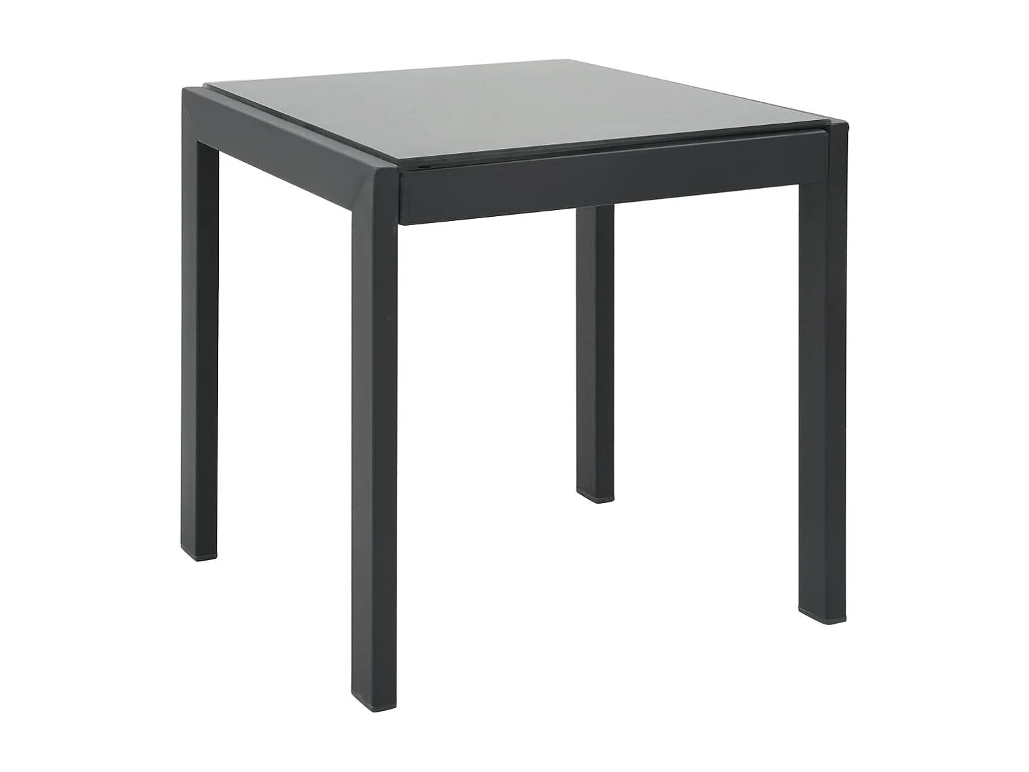 Chaises longues 2 pcs avec table Textilène et acier