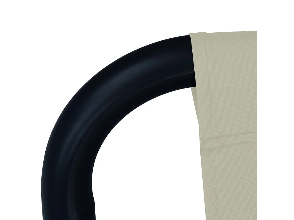 Lit de jardin Crème 200x90 Acier