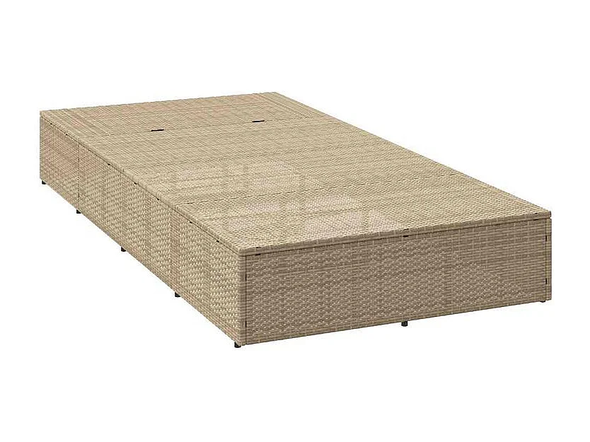 Transat avec coussin flottant beige résine tressée