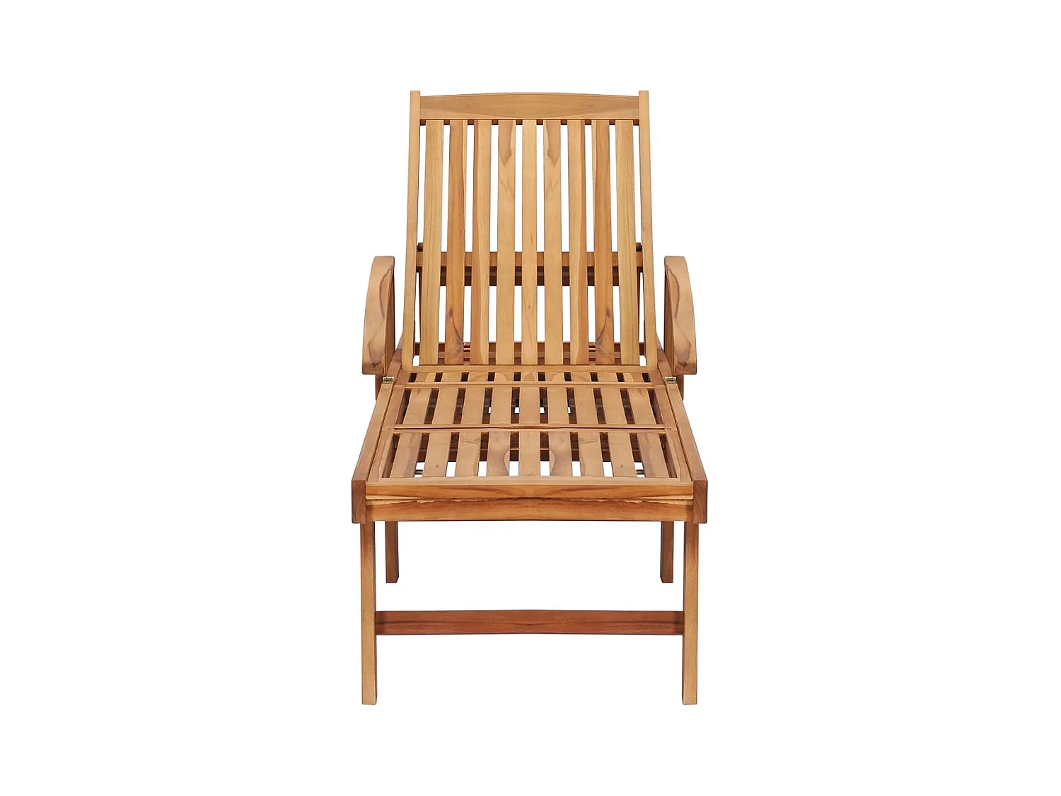 Chaise longue avec table Bois de teck solide