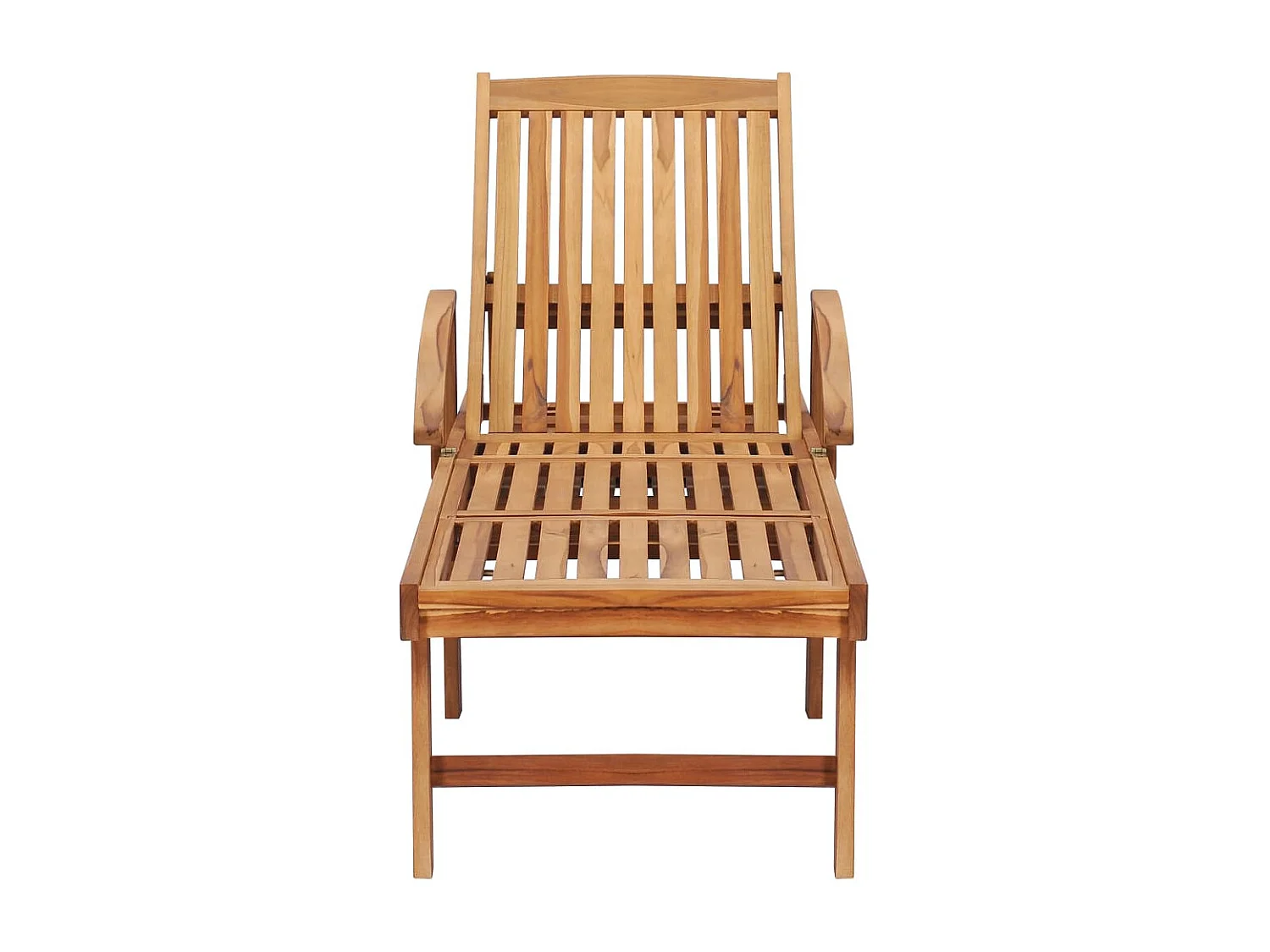 Chaise longue avec table Bois de teck solide