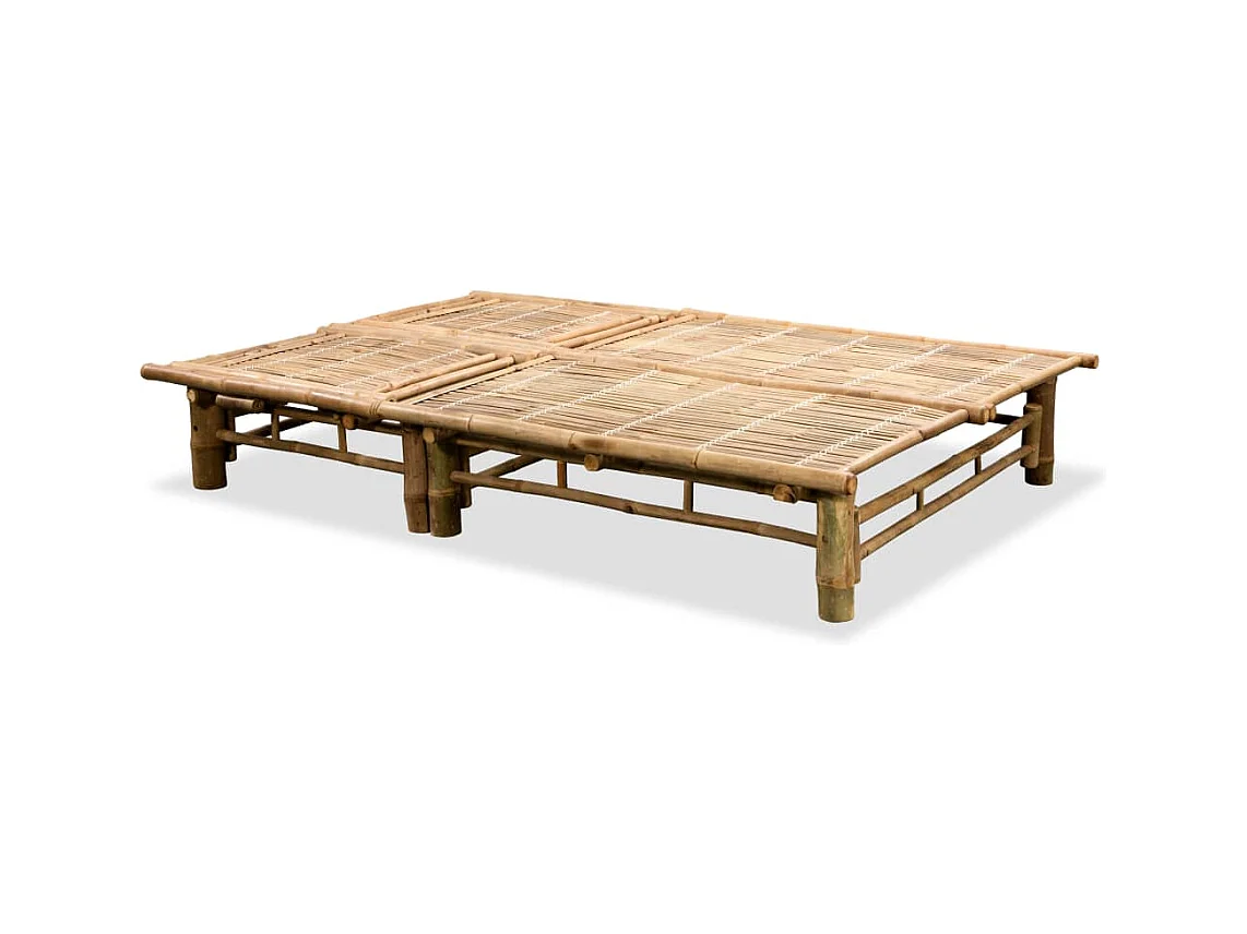 Chaise longue pour 2 personnes Bambou