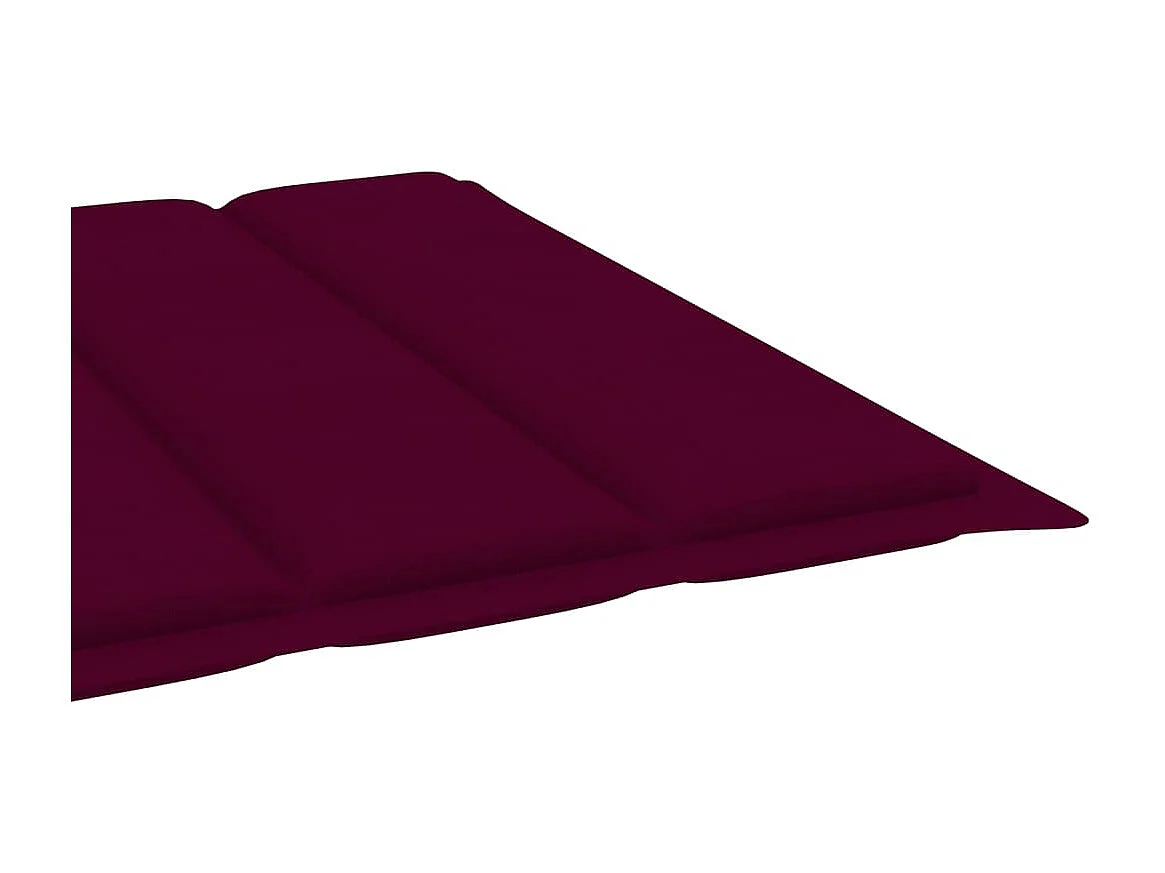 Chaise longue de jardin avec coussin Bois d'acacia solide 27