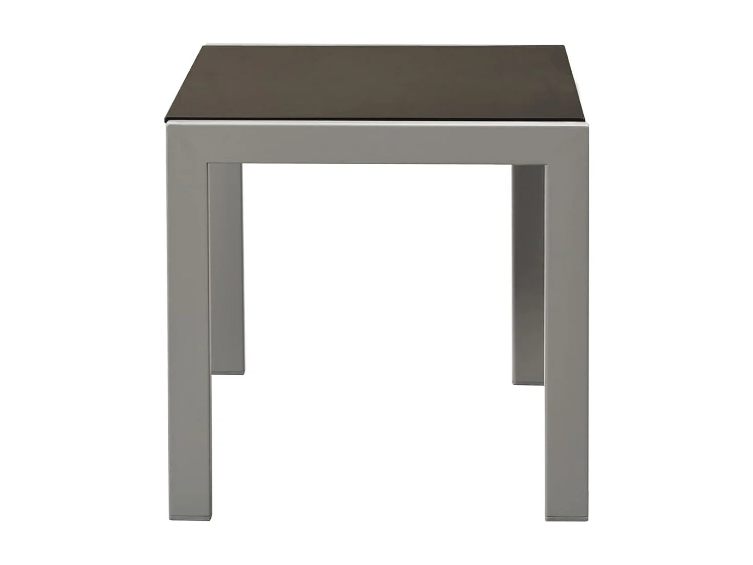 Chaises longues 2 pcs avec table Acier et textilène Noir 2