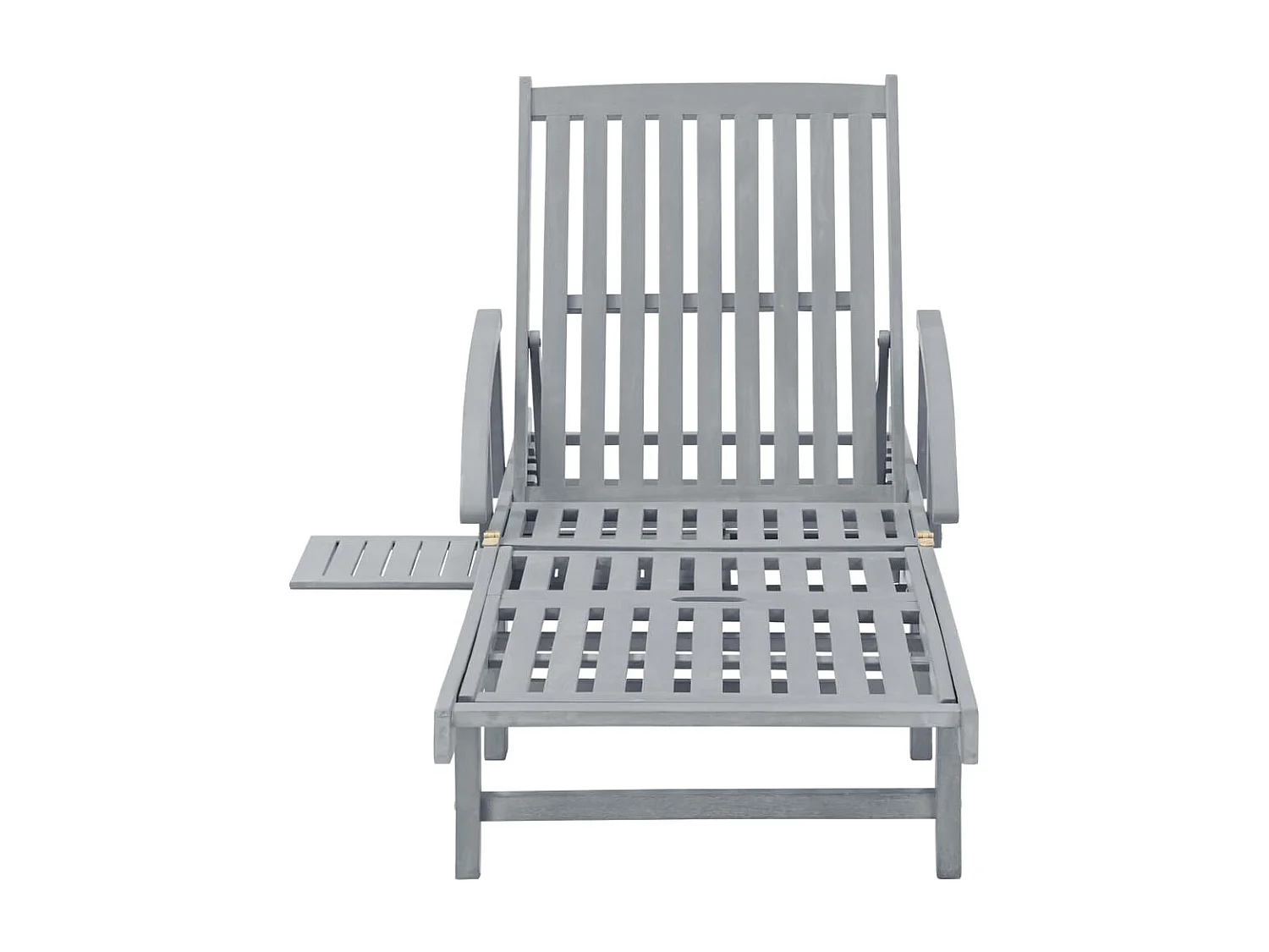 Chaise longue de jardin avec coussin Bois d'acacia solide 58