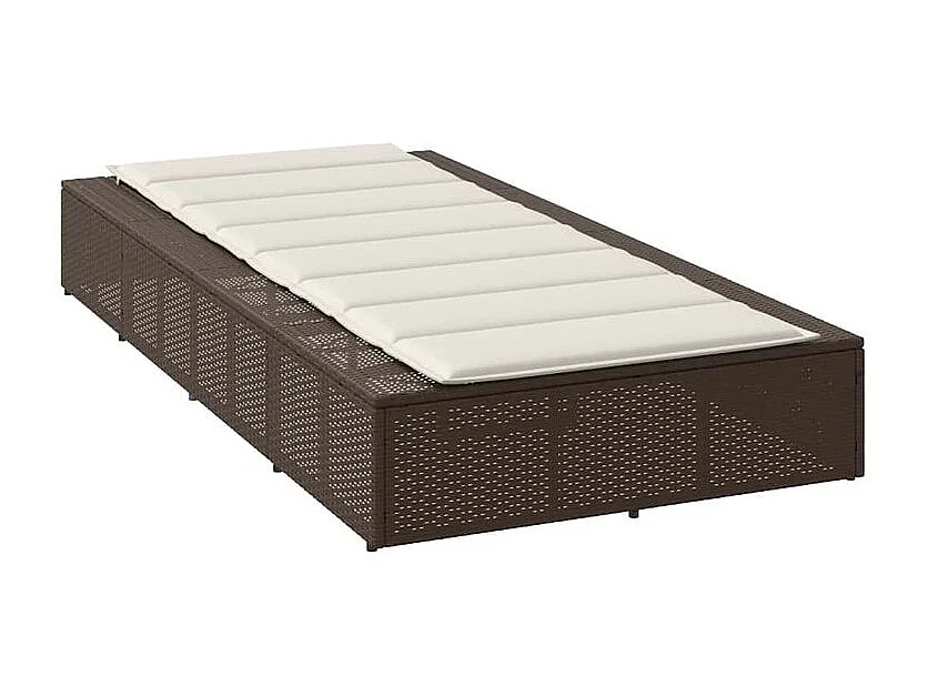 Transat avec coussin flottant marron résine tressée