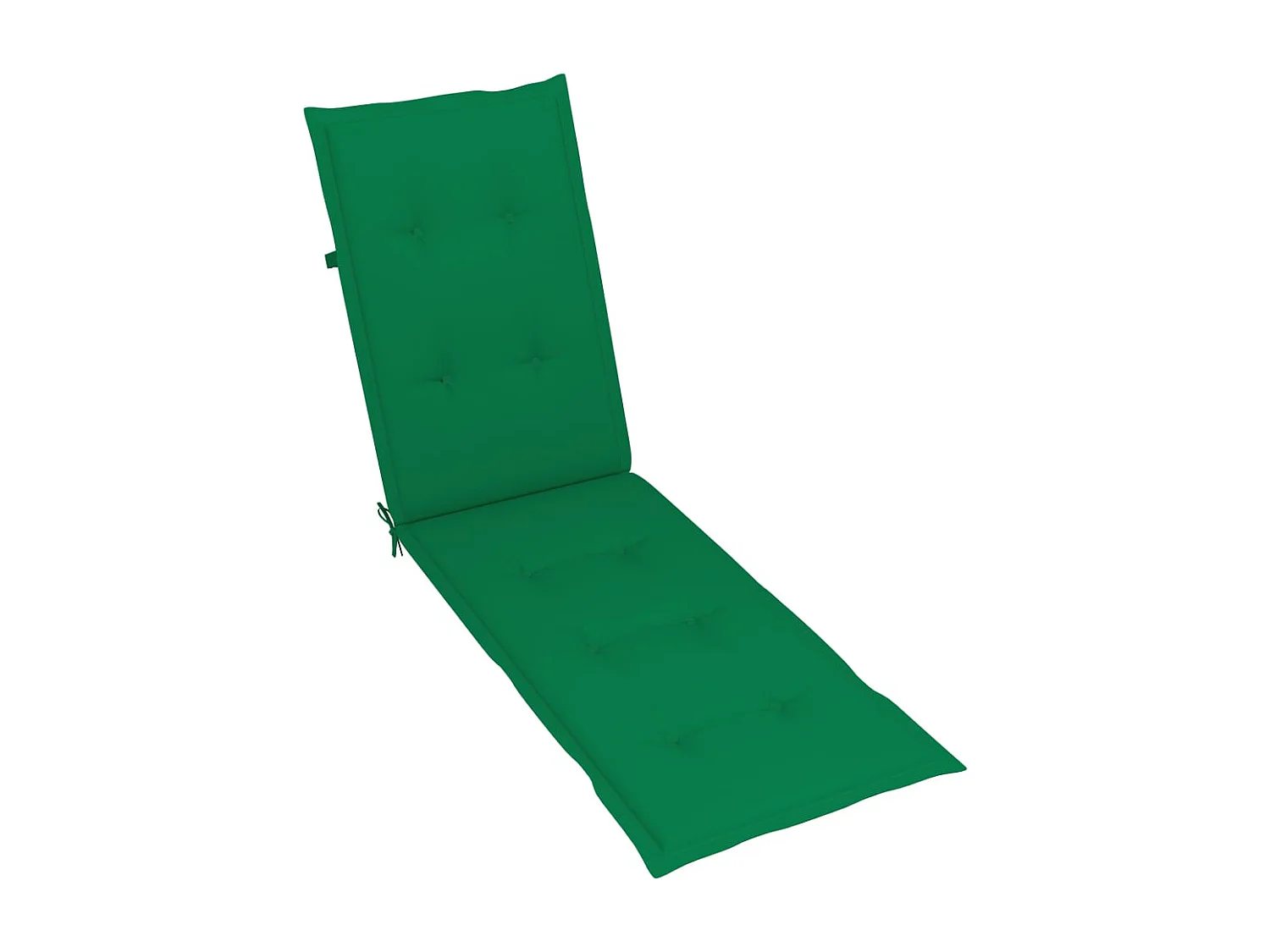 Chaise de terrasse avec repose-pied et coussin Acacia solide 4