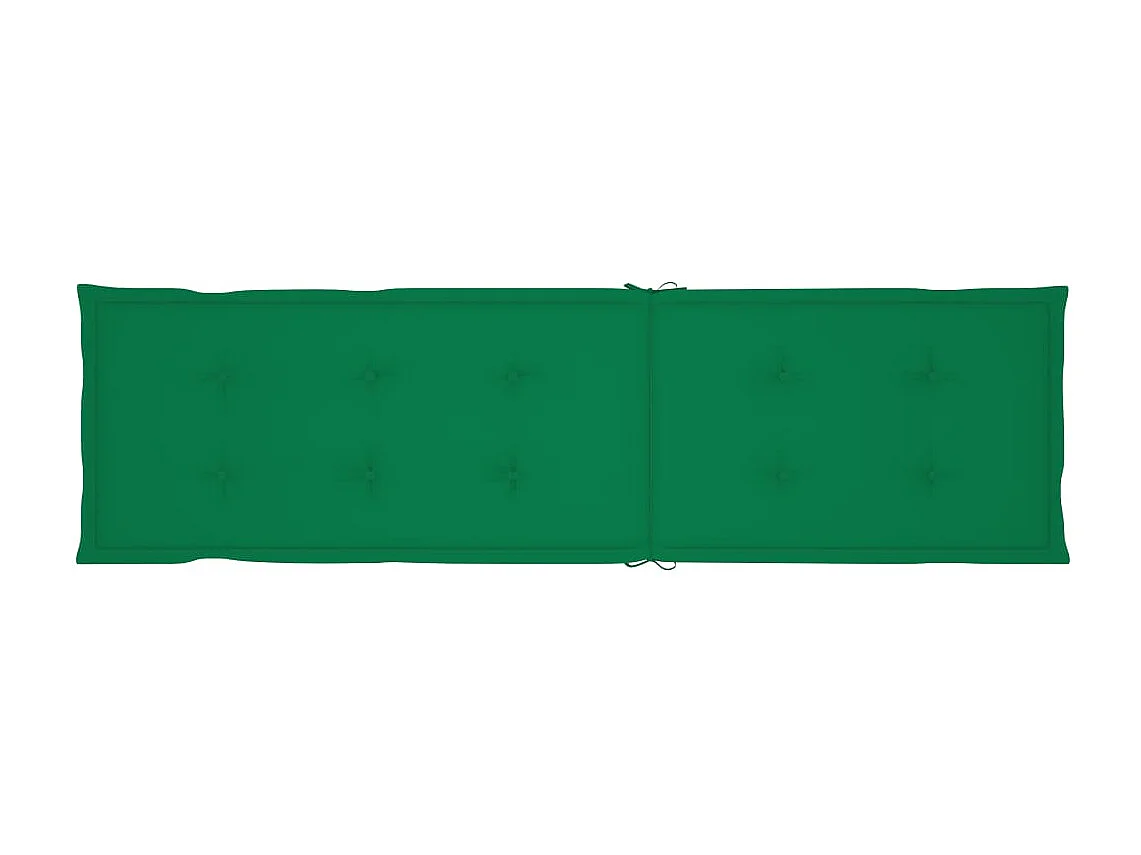 Chaise de terrasse avec repose-pied et coussin Acacia solide 4