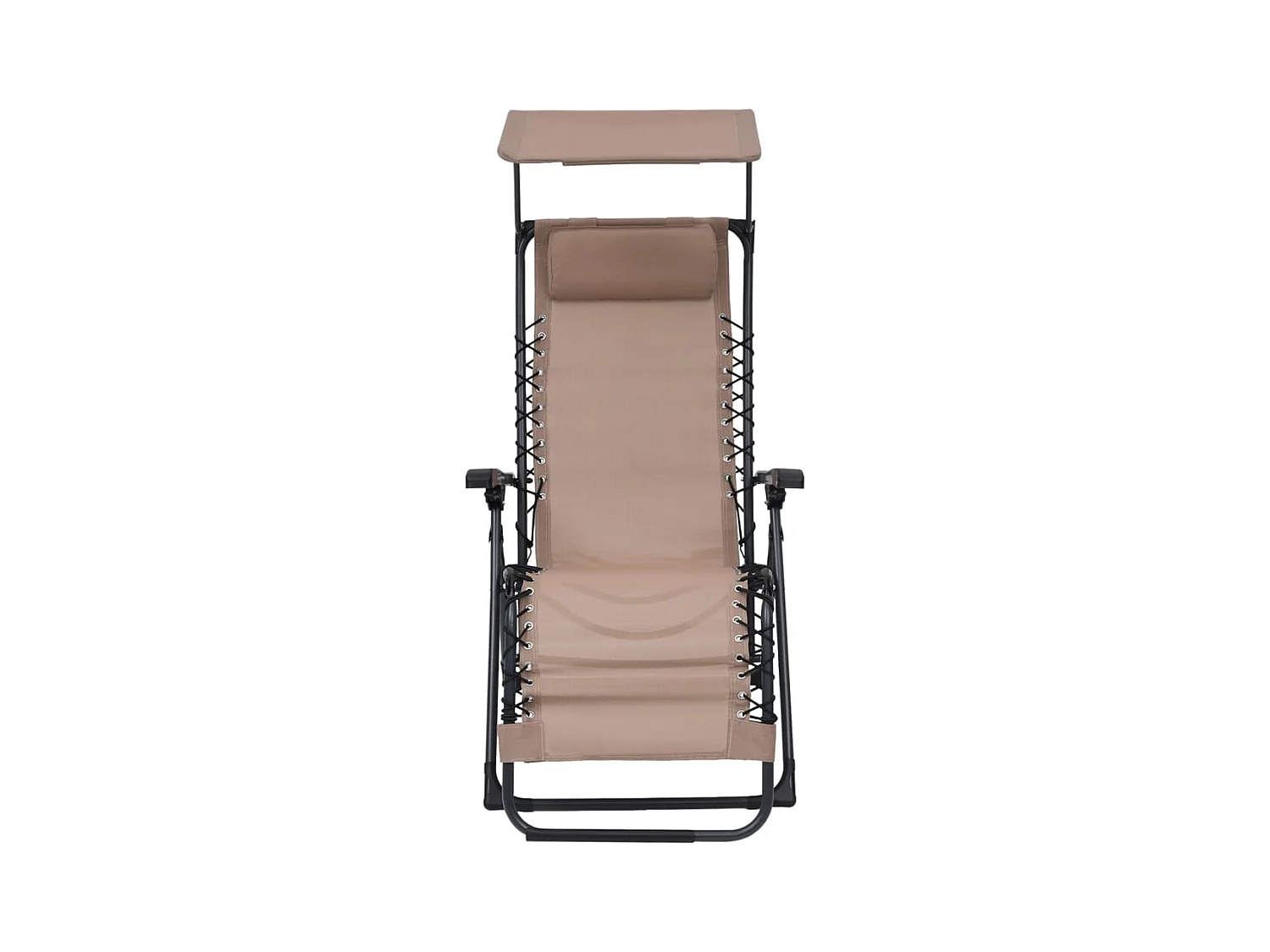 Chaise pliable de terrasse Textilène Taupe